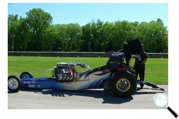 Robbie “Rocketman” Freels in his canopied altered