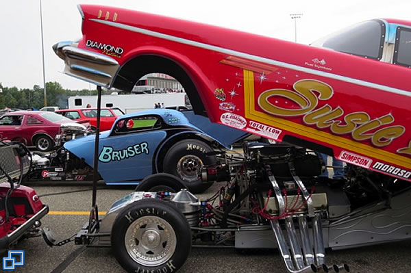 In the staging lanes waiting for First Round