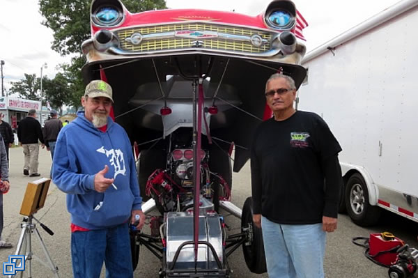 Guests Jim and John, winners of the Honorary Pit Crew Raffle at Parker's Hilltop Brewery a few weeks ago.